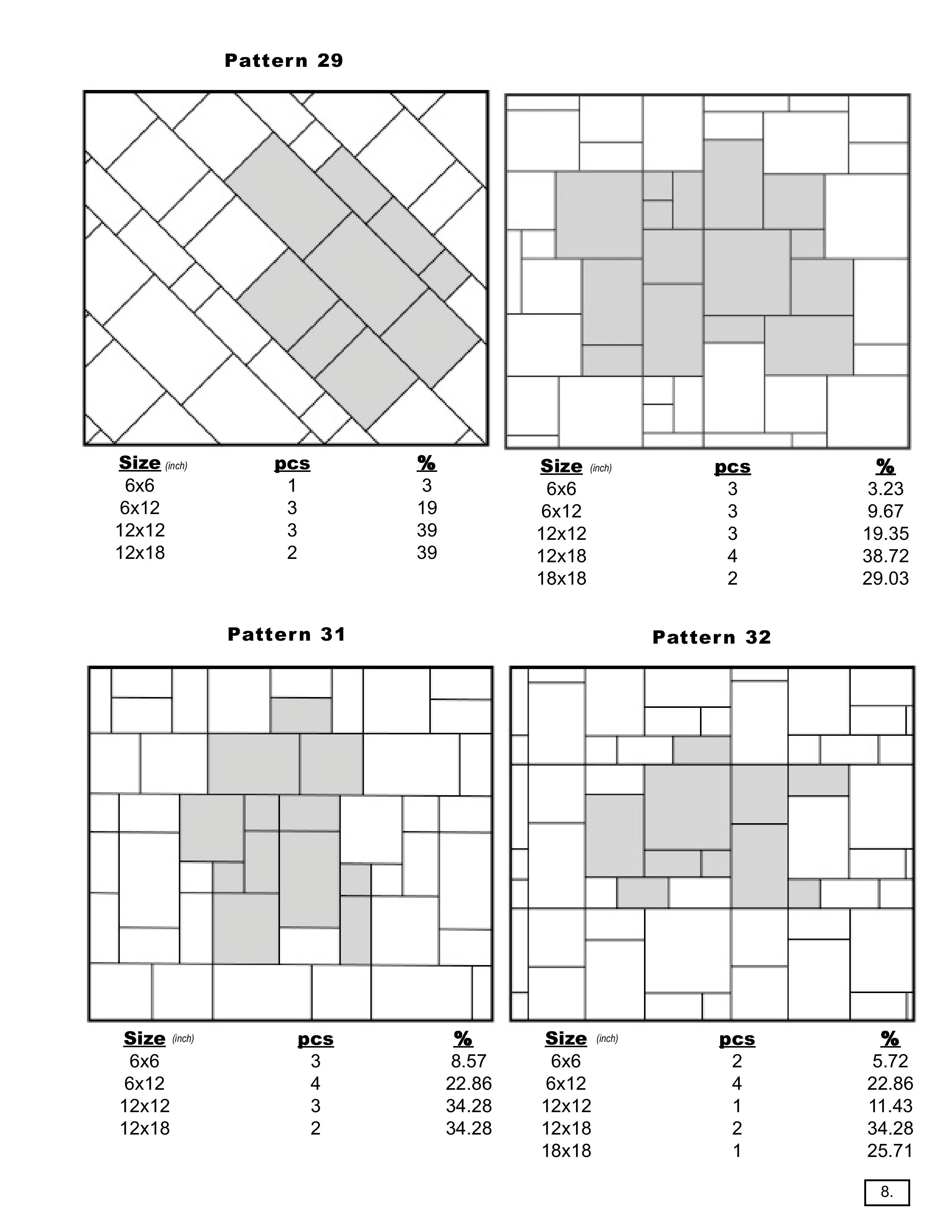 Pattern Guide At The Tilery Your New England And Cape Cod Tile Experts