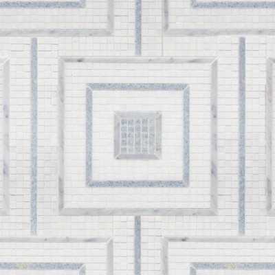 Morningside square blue mosaic tilery