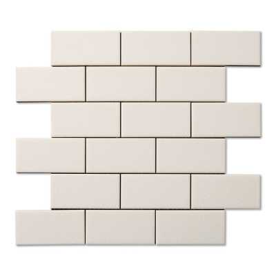 Hampton white 2x4 mosaic crackle