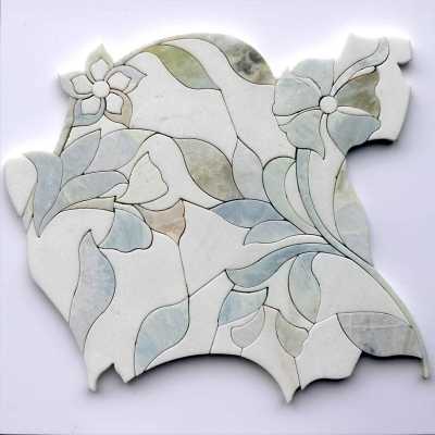 Tilery Lily Waterjet Mosaic