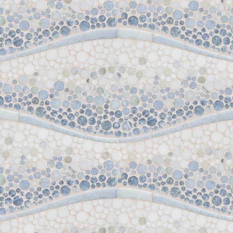 Calypso blue mosaic - tilery, cape cod