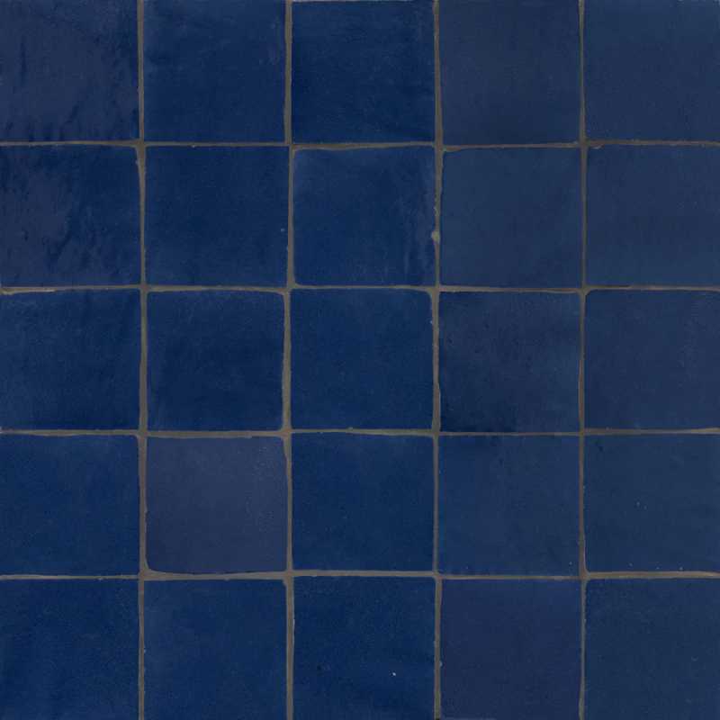 Zellige mediterranean blue tilery